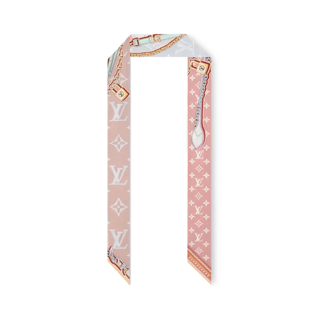 Louis Vuitton Шелковая лента Ultimate Monogram BB Blanc - фото 3
