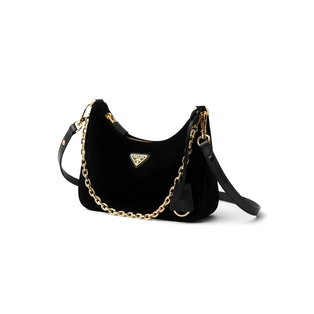 Prada Мини-сумка Re-Edition из бархата - фото 3