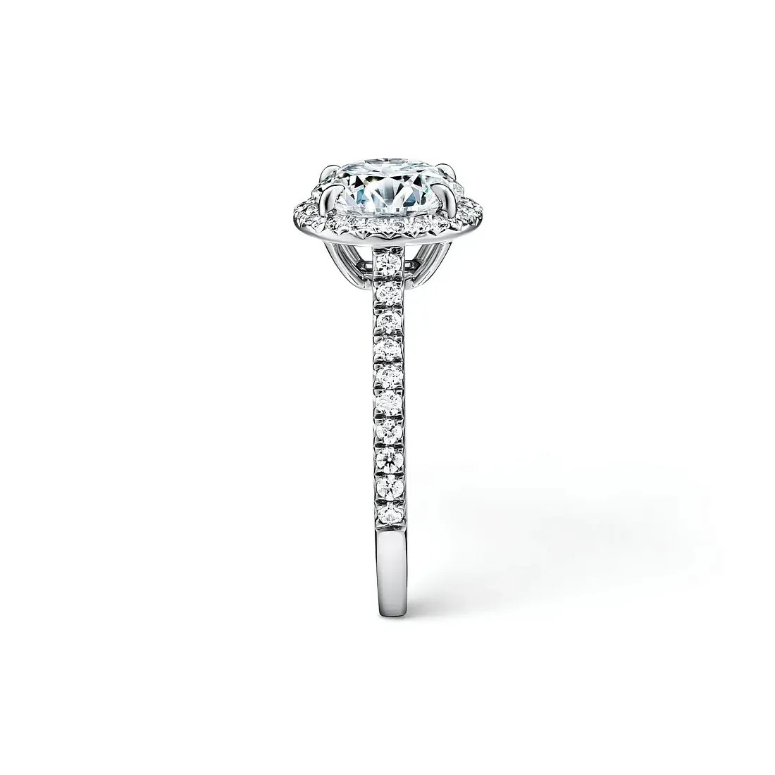 Tiffany & Co. Помолвочное кольцо Soleste Round Brilliant Engagement Ring in Platinum - фото 4