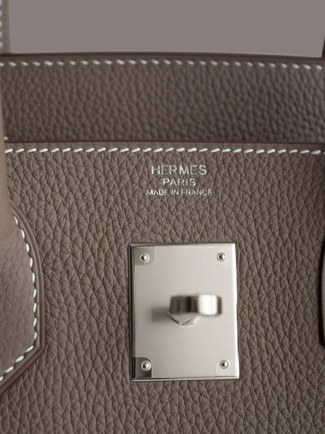 Hermès Cумка Birkin 30 Etoupe Togo Palladium Hardware - фото 3