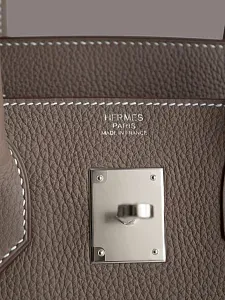 Hermès Cумка Birkin 30 Etoupe Togo Palladium Hardware - фото 3