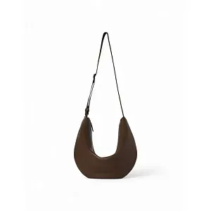 The Row Сумка Crossbody Crescent Deep Brown из кожи Deep Brown - фото 1