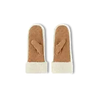 Louis Vuitton Варежки Monogram Shearling Biege - фото 1