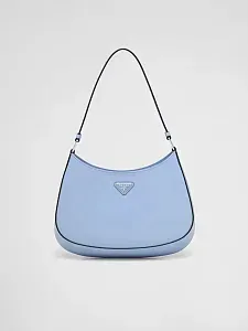 Prada Сумка Cleo из лакированной кожи Celeste - фото 1
