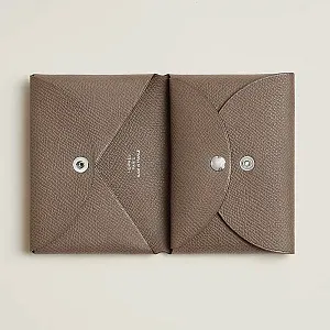 Hermès Кардхолдер Calvi Duo Black - фото 9