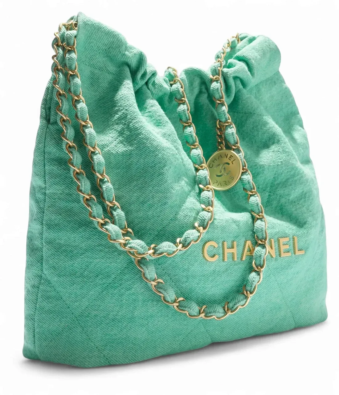 Chanel Сумка Mini 22 Turquoise Denim - фото 6