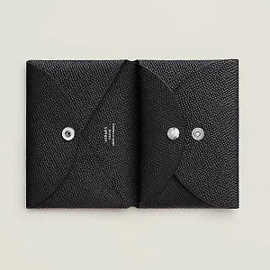 Hermès Кардхолдер Calvi Duo Graphite - фото 2