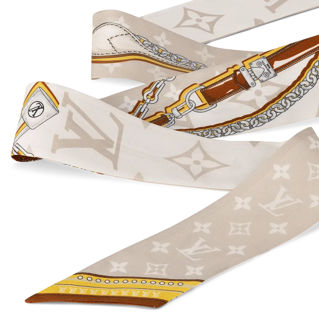 Louis Vuitton Шелковая лента Monogram Ultimate BB Beige Clair - фото 3