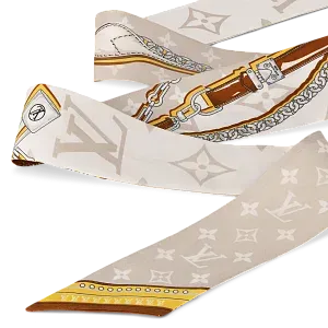 Louis Vuitton Шелковая лента Monogram Ultimate BB Beige Clair - фото 3