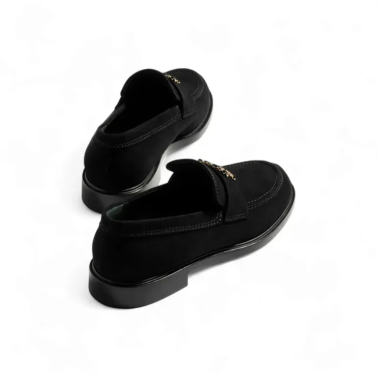 Велюровые лоферы Chanel Black - фото 2