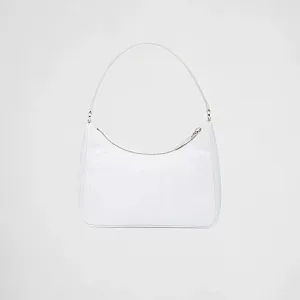 Prada Мини-сумка Re-Edition 2005 из Re-Nylon и сафьяновой кожи White - фото 4