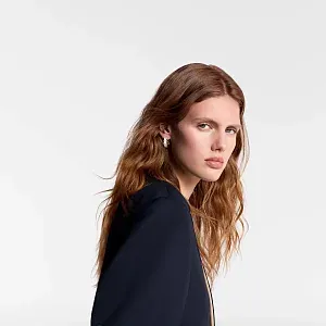 Louis Vuitton Серьги Nanogram Enamel White - фото 5