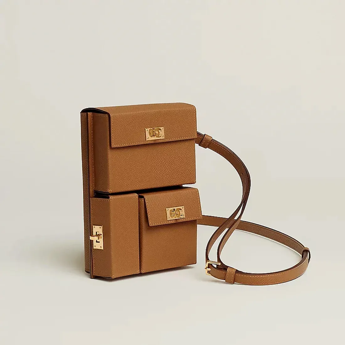 Hermès Сумка Kelly Multipocket To Go Pouch Gold - фото 2