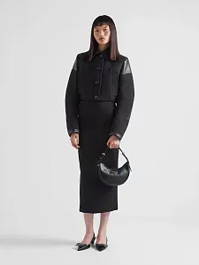 Prada Маленькая кожаная сумка через плечо Arque Black - фото 6