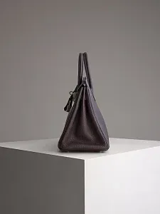 Hermès Сумка Birkin 25 Rouge Sellier Togo Palladium Hardware - фото 9