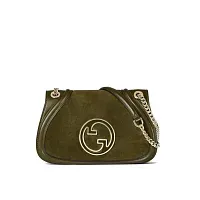 Gucci Маленькая сумка Blondie Dark Green - фото 1