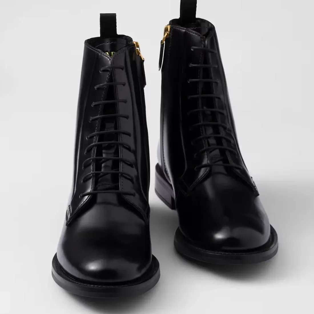 Prada Ботинки из матовой кожи - фото 5