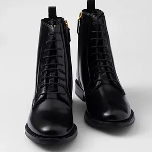 Prada Ботинки из матовой кожи - фото 5