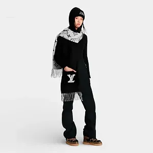 Louis Vuitton Шарф Blizzard Black - фото 4