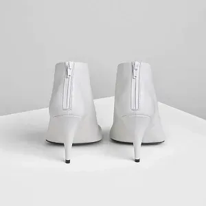 Phoebe Philo Мягкие ботильоны 90 White - фото 4