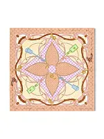 Louis Vuitton Платок-каре Flower And Straps 90 Beige - фото 1