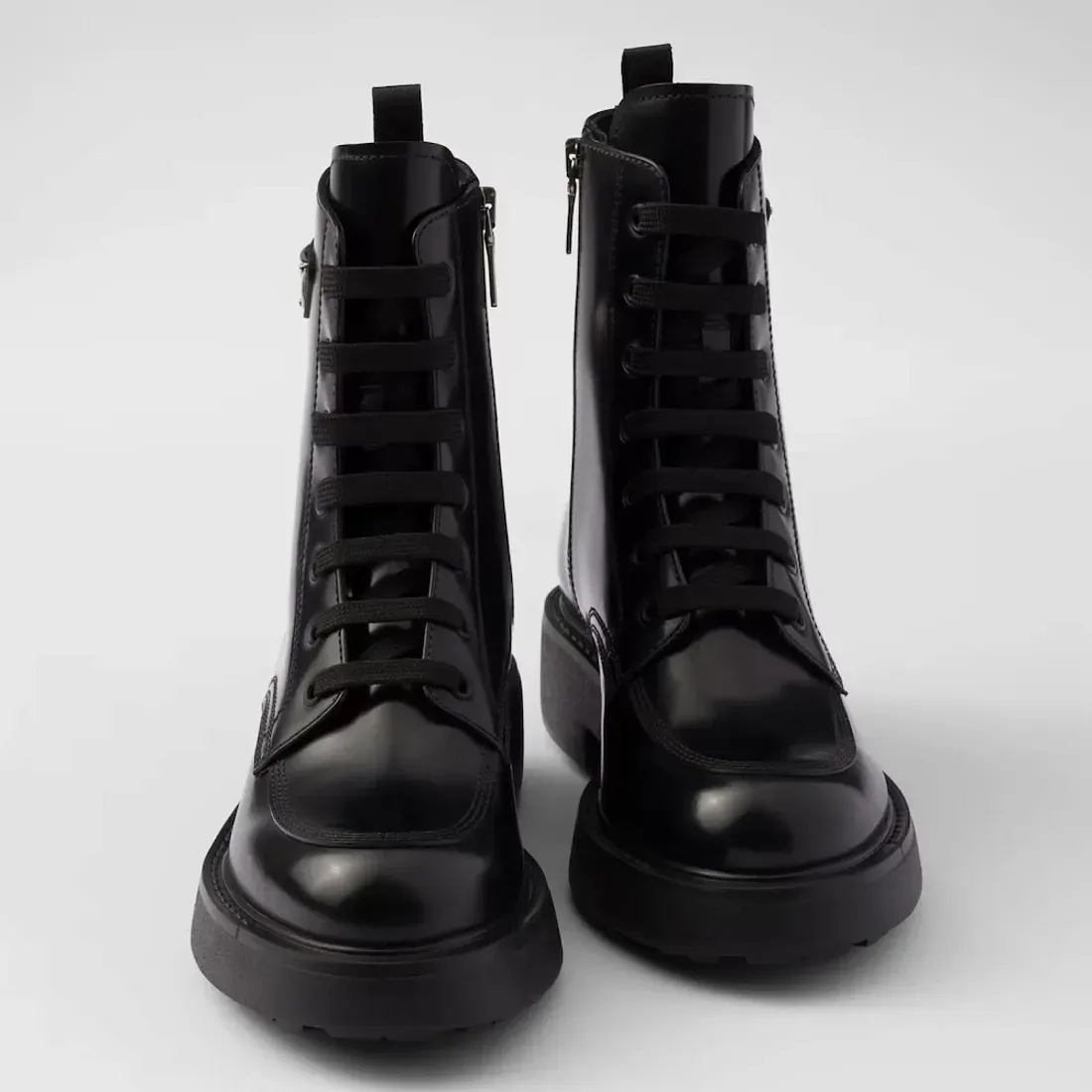 Prada Ботинки из матовой кожи - фото 5