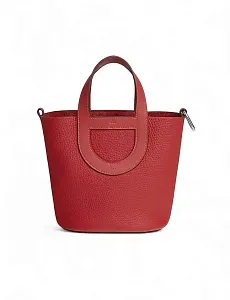 Hermès Сумка In-the-Loop 18 Vermillon Clemence Swift Palladium Hardware - фото 1