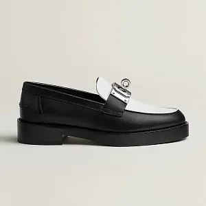 Hermès Лоферы Hot Black / White - фото 3
