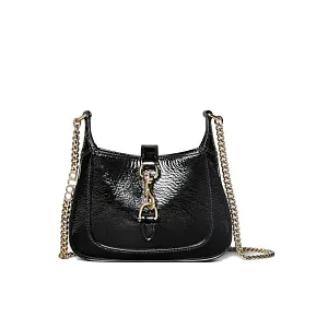 Gucci Мини-сумка Jackie Notte Black Patent - фото 1