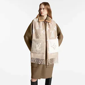 Louis Vuitton Шарф Cold Reykjavik Beige - фото 2