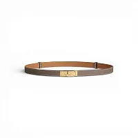 Hermès Ремень Kelly 18 Etoupe / Or Jaune - фото 1