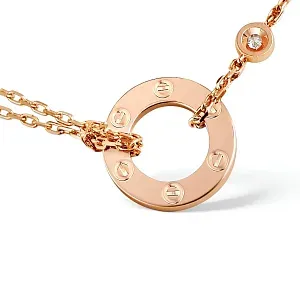 Cartier Кулон Love, 2 diamonds Rose Gold - фото 4