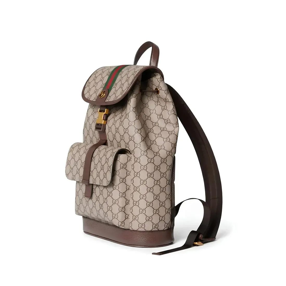 Gucci Маленький рюкзак Ophidia Beige and Dark Brown - фото 3