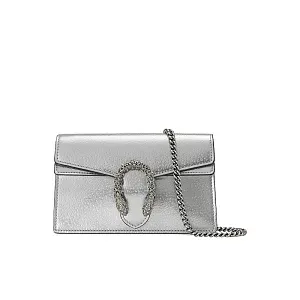 Gucci Мини-сумка Dionysus Silver Lame - фото 1