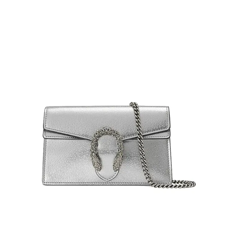 Мини-сумка Dionysus Gucci Silver Lame - фото 1