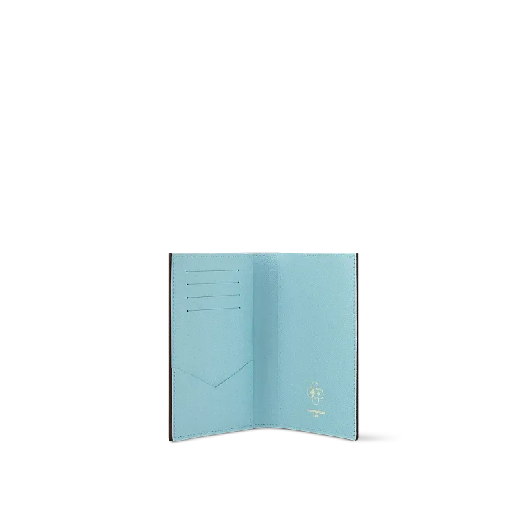 Обложка для паспорта Louis Vuitton Azur Frost - фото 1