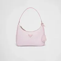 Prada Мини-сумка Re-Edition 2005 из Re-Nylon и сафьяновой кожи Alabaster Pink - фото 1