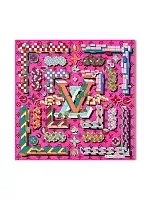 Louis Vuitton Платок-каре Maze Of Precious 90 Rose - фото 1