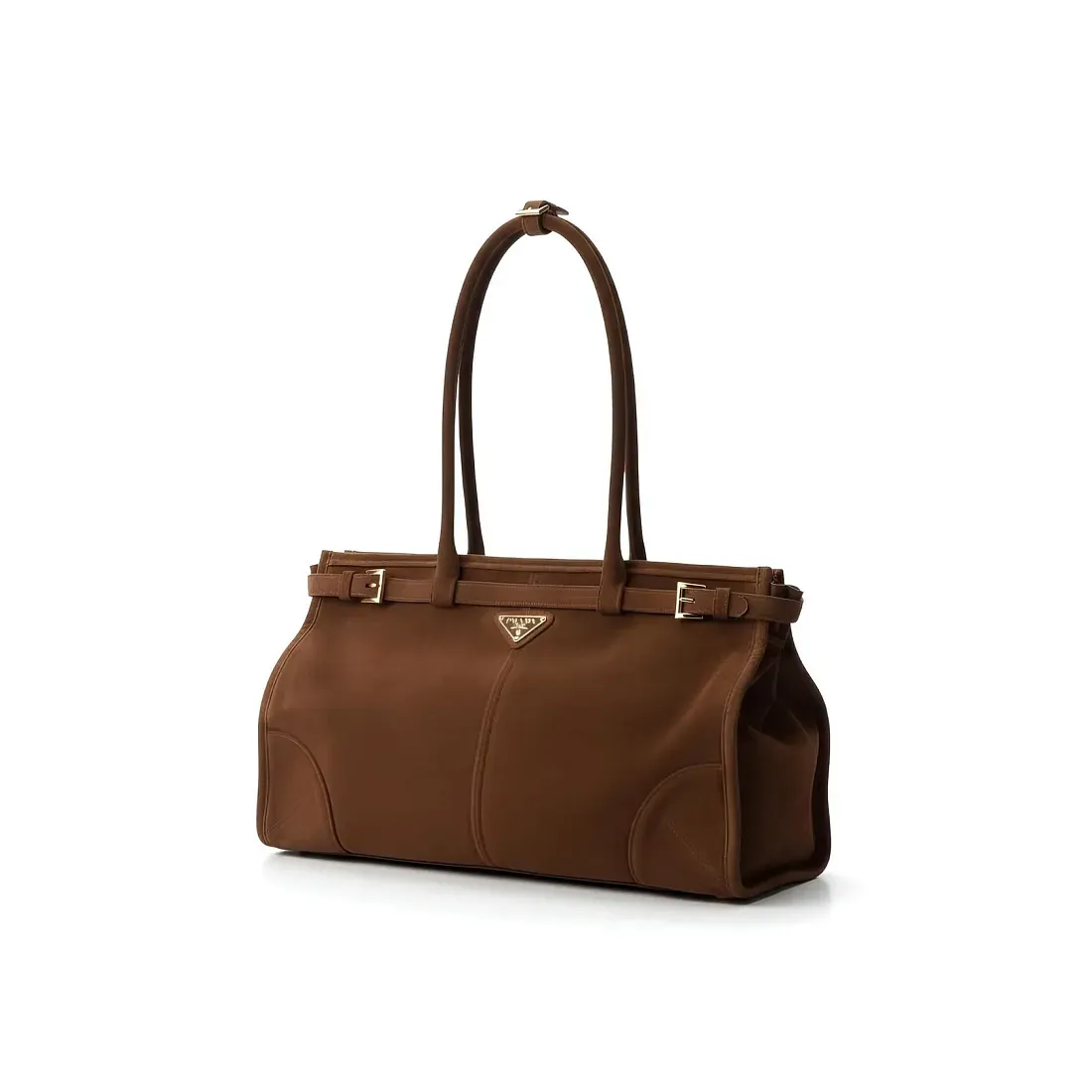 Prada Сумка большая Bonnie Cocoa Brown - фото 3