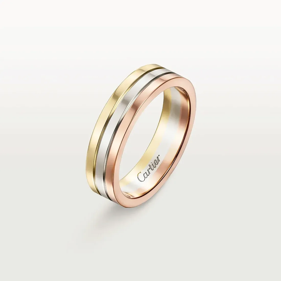 Cartier Обручальное кольцо Vendome Louis Yellow/White/Rose Gold - фото 3