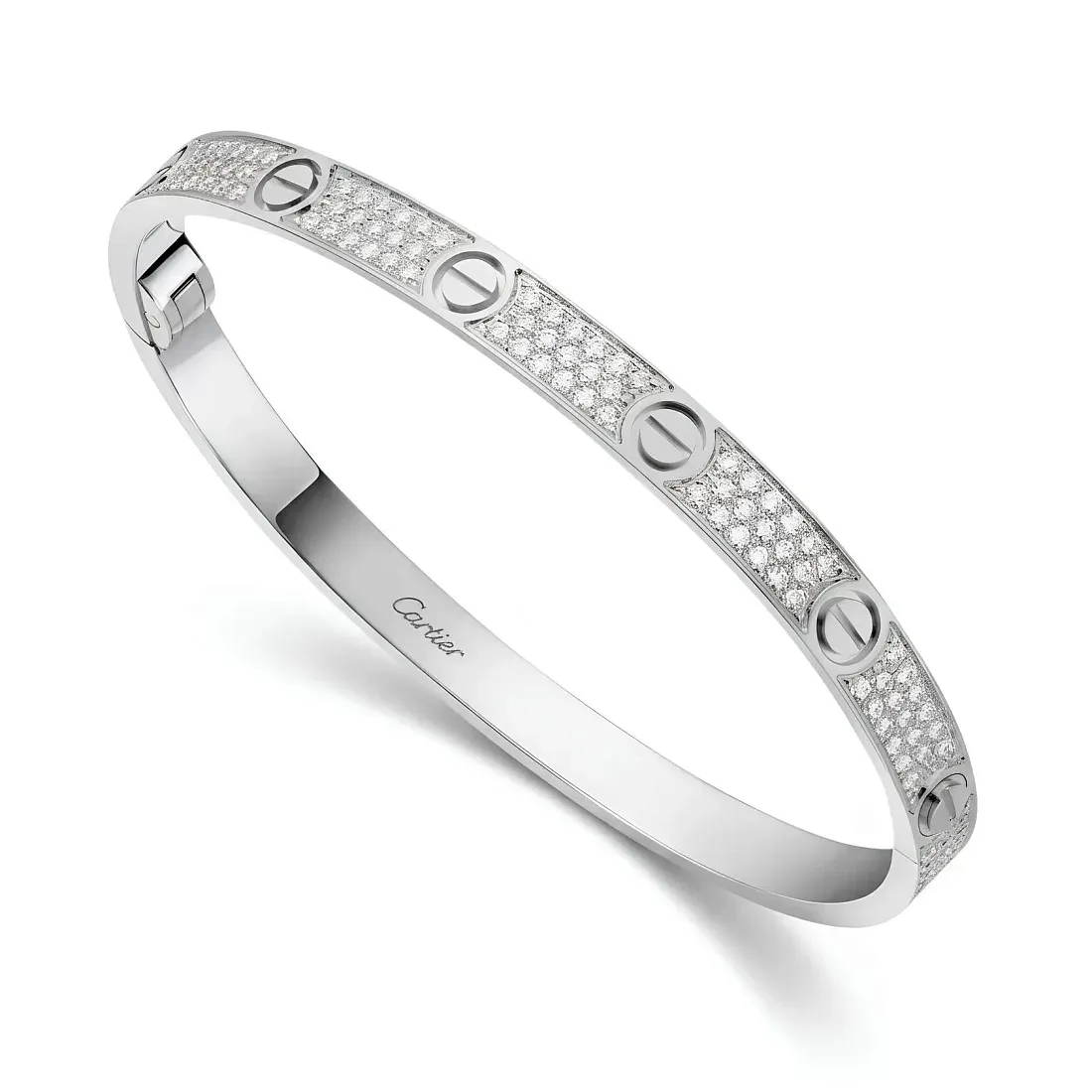 Cartier Браслет Love medium model, paved - фото 5