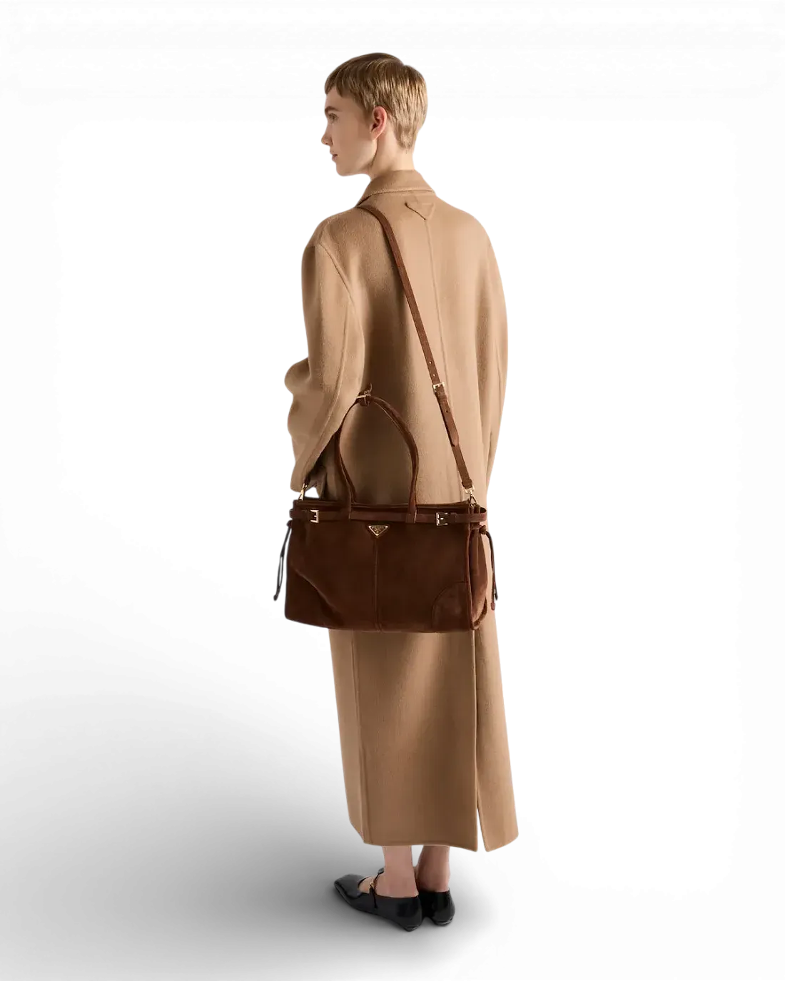 Prada Сумка Bonnie large suede - фото 7