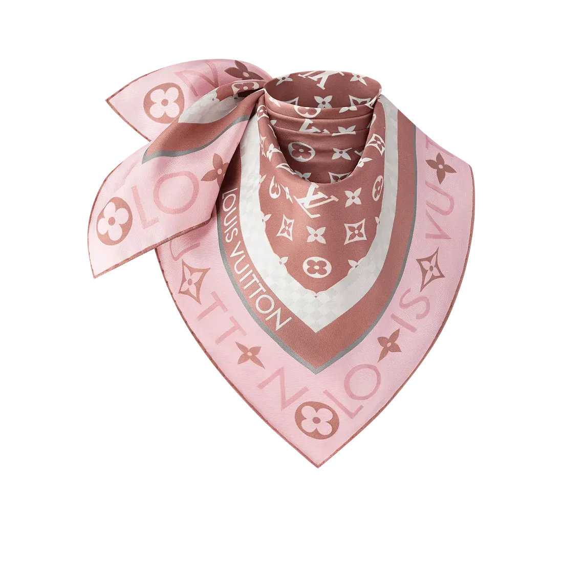 Louis Vuitton Платок-каре Monogram Infinity 90 Rose Poudre - фото 2
