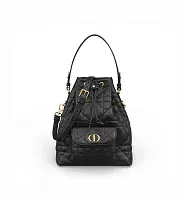 Dior Сумка Bucket Caro Small Black - фото 1