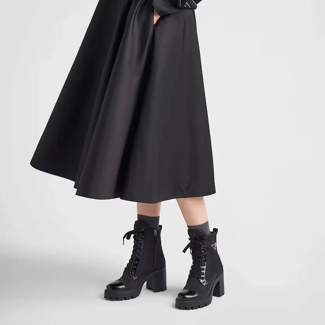 Prada Ботинки из Re-Nylon и кожи - фото 2