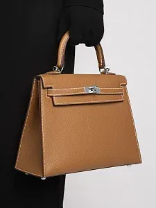 Hermès Сумка Sellier Kelly 25 Gold Epsom Palladium Hardware - фото 2