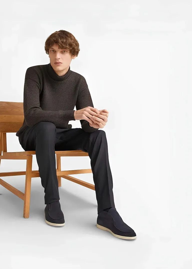 Ботинки Open Walk Loro Piana Dark Blue - фото 2