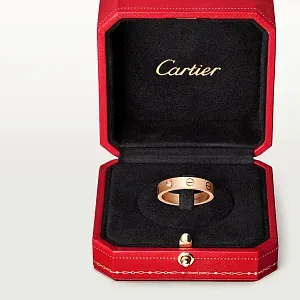 Cartier Обручальное кольцо Love с одним бриллиантом Pink Gold - фото 5