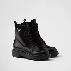 Prada Ботинки из матовой кожи - фото 1