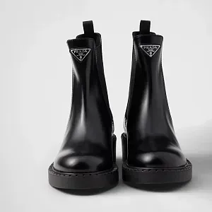 Prada Ботинки челси из полированной телячьей кожи - фото 6